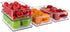 MLTS Fridge organizer | Stackable Storage Bins Clear Plastic Pantry Rack Refrigerator Kitchen Cabinet Frozen pod dividers Mini can holder Food Safe Multiple Use Pack of 2
