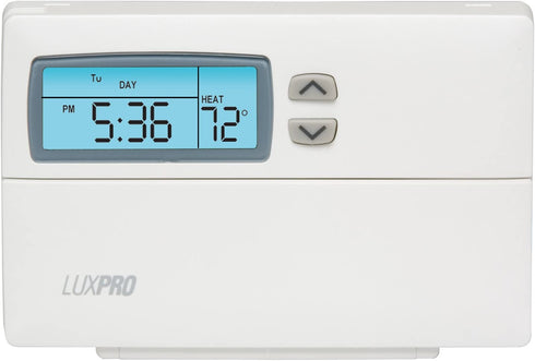 LuxPRO FBA_PSP511LC Thermostat Separate Program for Heating and Cooling, White
