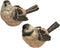The Bridge Collection Sculpted Resin Brown Bird Figurines, Set of 2 Assorted