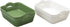 Yesdate Plastic Storage Basket Tray, Desktop Basket Tray, 6 Packs (3 Green, 3 White), F