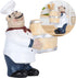 Chef Figurines Toothpick Holder, Resin Toothpick Dispenser with Italian Chef Statue for Kitchen Counter Restaurant Coffee Shop Decor