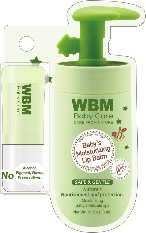 WBM Care Lip Balm, Formulated with Plant Based Ingredients, Nourishing & Moisturizing, Natural Lip Balm-0.12oz
