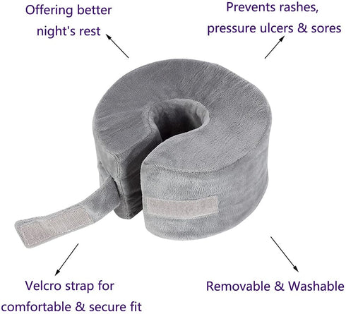 Foot Elevation Pillow Elevating Leg Rest Ankle Protector Foot Leg Support Pillow Broken Ankle Donut Foam Foot Elevator Cushion Heel Pillows Protection Leg Wedge Bed Sore Pillows Post Surgery (1 PCS)