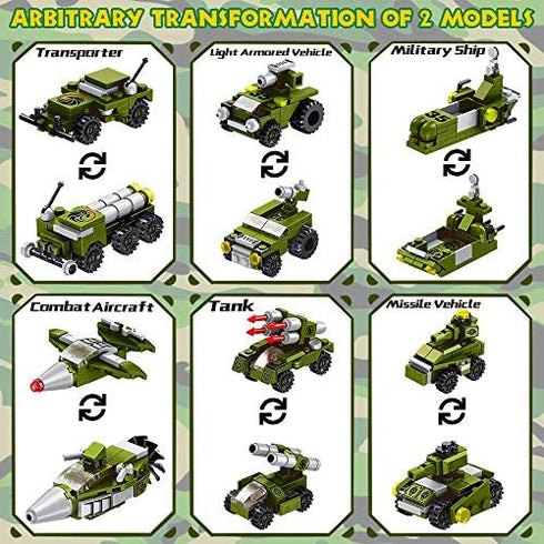 VATOS STEM Building Toys, 576 PCS Warcraft STEM Toys for 6 Year Old Boys 25-in-1 Engineering Building Bricks Destroyer Fighter Vehicles Blocks Kits Best Gifts for Kids Aged 6 7 8 9 10 11 12 Yr Old