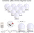 Upgraded Hollywood Style Vanity Mirror Lights Kit, 10 Dimmable Led Bulbs with 3 Color Modes, Best for Makeup Dressing Table Bathroom Dressing Room, Power Supply Plug in Lightings (Mirror Not Include)