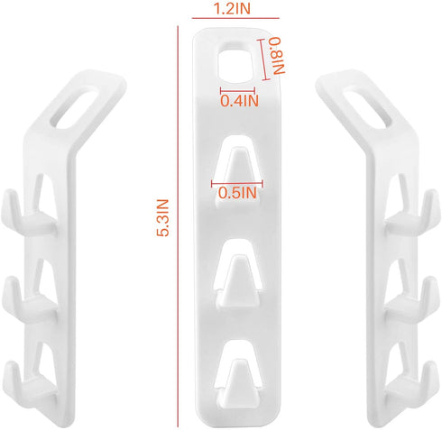 Cascading Clothes Hanger Hooks,Space Saving Series Multi-Function Multi-Layer Cabinet Clothes Connection Folding Storage Clothes Rack Hanger Household Strong Load-Bearing Closet Hook (20pcs)