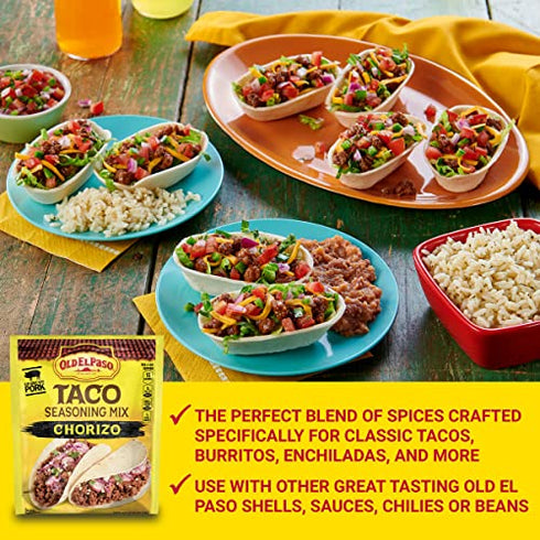 Old El Paso Chorizo Taco Seasoning, 0.85 oz