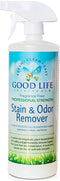 Good Life Solutions Stain and Odor Remover - Unscented, Plant Based, and Enzyme Cleaning Spray for Pet and Baby Urine on Mattress, Sofa/Couch, Carpet/Rugs, Pet Bed, Furniture/Upholstery and Most Fabric - 32 oz