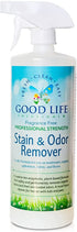Good Life Solutions Stain and Odor Remover - Unscented, Plant Based, and Enzyme Cleaning Spray for Pet and Baby Urine on Mattress, Sofa/Couch, Carpet/Rugs, Pet Bed, Furniture/Upholstery and Most Fabric - 32 oz