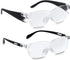 Zoom Vision Hands Free Magnifying Glasses with Light, 160% Magnification and dual LED lights, Includes Non Lighted Magnifying Glasses for Reading, Close Work and Crafts