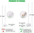 AXHJ Balloon Column Kit 2 Set , 63 inch Height Balloon Stand with Base,Pole, Balloon Rings,Glue Dot,Tying Tool,Flower Clip,Balloon Pump,Balloon Stand Kit for Birthday Wedding Party Decorations