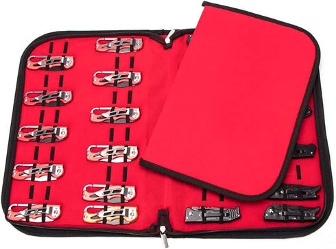 Knife Display Case For 40 Pocket Knives,Butterfly Knife Storage Organizer,Cool Knives Case,Pocket Knife Storage Case,Pocket Knife Holder,Knife Cases For Collections Survival Tactical EDC Mini Knife