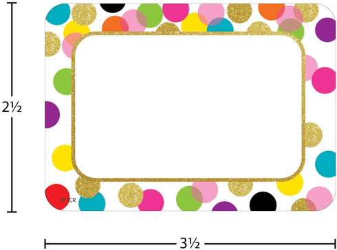 Confetti Name Tags/Labels