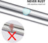 HBlife Shower Curtain Rods 26-41 inches, Never Rust Non-Slip Spring Tension Curtain Rod No Drilling Stainless Steel Curtain Rod Use Bathroom Kitchen