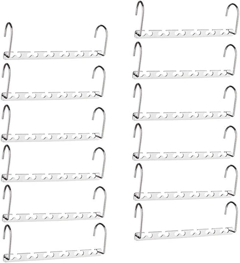 HOUSE DAY Magic Hangers Space Saving Hangers for Clothes Hangers Space Saving Wardrobe Clothing Hanger Organizer Closet Space Saver Hangers (12 Pack)