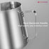 Milk Frothing Pitcher 900ml 32oz Steaming Pitchers Stainless Steel Milk Coffee Cappuccino Latte Art Barista Milk Jug Cup with Insulated Glasses Espresso Mug, 2 Spoon