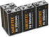 Shentec 9V Rechargeable Lithium Batteries, 800mAh Low Self-Discharge Square 9 Volt LithiumBattery for Alarms, Wireless Microphones, Smoke Detectors, Toys, Flashlights and More(4-Pack)