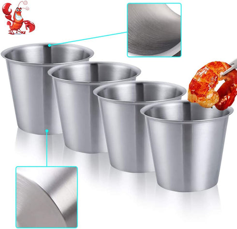 Crab Crackers and Tools - 4 Lobster Crackers, 4 Lobster Forks, 4 Seafood Forks, 4 Butter Cups, 4 Wooden Crab Mallets, 4 Lobster Bibs