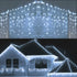 Toodour LED Icicle Lights, 360 LED, 29.5ft, 8 Modes, Window Curtain Fairy Lights with 60 drops, Led Christmas Lights, Icicle Fairy Twinkle Lights for Party, Holiday, Wedding Decorations (Pure White)