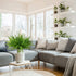 Artificial Boston Fern Plants Bushes Fake Greenery Shrubs Branches for for Decor Home Indoor Outdoor Garden 4pcs