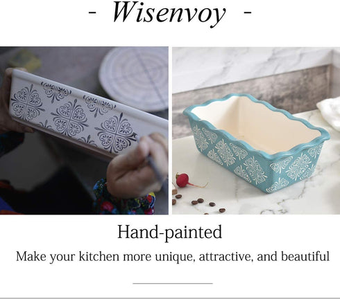 Wisenvoy Bread Pan Loaf Pan Ceramic Loaf Pans for Baking Bread Meatloaf Pan Nonstick Bread Pans for Baking Loaf Pans