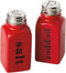 DII Design Imports Ceramic Salt & Pepper Shakers (Red)