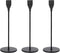 Ganydet Black Candlestick Holders Set of 3, Iron Taper Candle Holders, Decorative Candle Sticks Long Holder, 9.25 Tall Candle Holders for Table Centerpiece, Party, Wedding and Candlelight Dinner