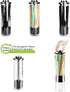 YUPHOO Glass Straw Dispenser 10.6 Inch Drinking Straw Holder Pop Up Straw Lid Organizer for Long Straws, Jumbo Straws, Bendy Straws, Chopsticks(Glass/27cm)