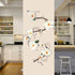 6.1 Ft Artificial Magnolia Flower Garland Hanging for Wedding Arch Wall Backdrop Home Garden Decoration (White)