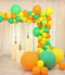 142Pcs DIY Balloon Garland Arch Kit with Green Balloons,Orange balloons,Yellow Balloons for Baby shower Bridal Shower Prom Wedding Graduation Birthday Party Decorations