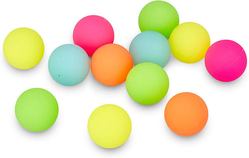 MATICAN 12-Pack Large Bouncy Balls, Bright Neon Colors 2.35" Big Rubber Super Bouncing Balls for Kids, Party Favors, Carnival Prizes, 2.35-Inch