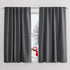 PONY DANCE Curtains 45 inch Length - Double Panels Back Tab & Rod Pocket Thermal Insulated Short Blackout Drapes for Kitchen Bedroom, 52" x 45" Per Panel, Dark Grey, 2 Pieces