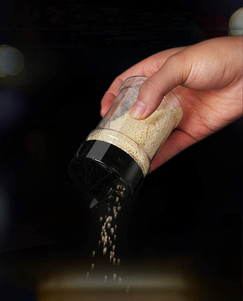 Yesland 20 Pcs Plastic Spice Jars / Bottles, 5 Oz PET Spice Containers BPA free with Black Cap, Perfect for Storing Spice, Herbs and Powders