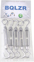 BQLZR M4 Stainless Steel 304 Hook & Eye Turnbuckle Wire Rope Tension Pack of 5