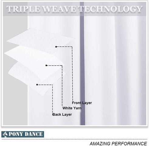 PONY DANCE Short Window Curtains 36 - Kitchen Tiers Valances Light Filter Rod Pocket Back Tab Drapes Blinds Match with Panels, 42 W x 36 in L, Pure White, 2 Pieces