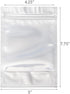 Kingrol 150 Pack 5 x 7.8 Inch Aluminium Foil Stand Up Food Pouches Bags with Resealable Lock Seal Zipper, Heat Sealable Packaging Bags for Jewelry, Screw, Food Storage