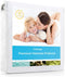 Linenspa Premium Smooth Waterproof Mattress Protector-Vinyl Free Waterproof Mattress Cover, King, White