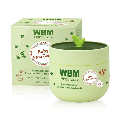 WBM Care Baby Face Cream| Gentle Moisturizing Cream With Natural Scents | Colorants And Parabens Free 1.76 oz