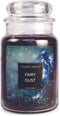 Village Candle Fairy Dust Large Glass Apothecary Jar Scented Candle, 21.25 oz, Purple