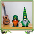 unanscre St Patricks Day Gnomes Plush Elf Decorations - 2PCS Different Hats Handmade Green Irish Gnome Scandinavian Tomte Leprechaun for St Patricks Day Home Decor, St.Patrick's Day Table Ornament