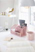 Light Pink Desk Organizer - Cute and Girly Pink Desk Accessories - Office Storage for Girls and Women - Paper Storage and Office Supply Storage - Home Office