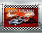 EOA 7(W) x5(H) FT Racing Cars Red Photography Backdrop Happy Birthday Hot Racer Wheels Banner Children Kids Cake Table Studio Props