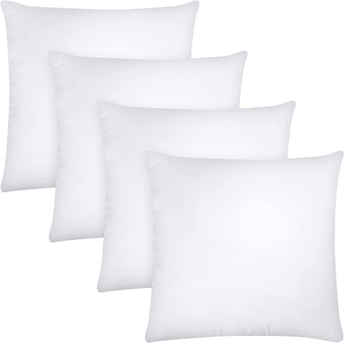 Utopia Bedding Throw Pillows Insert (Pack of 4, White) - 14 x 14 Inches Bed and Couch Pillows - Indoor Decorative Pillows