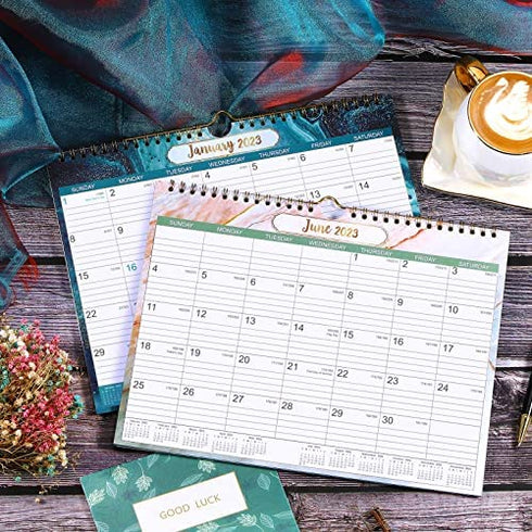2023 Wall Calendar - Monthly Calendar January 2023 - December 2023, 11" × 8.5", Twin-Wire Binding, Hanging Loop, Premium Thick Paper Perfect for Organizing