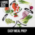 Gorilla Grip Reversible, Oversized, Thick Cutting Board Set of 3, Grip Handle, Deep Juice Grooves, Slip Resistant, Large Kitchen Chopping Boards for Meat, Veggies, Fruits, Dishwasher Safe, Hot Pink