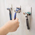 Razor Holder for Shower, Shaver Holder Hanger Wall Adhesive Shower Hooks Stand Stainless Steel Utility Hook Bathroom Kitchen Organizer-4 Packs