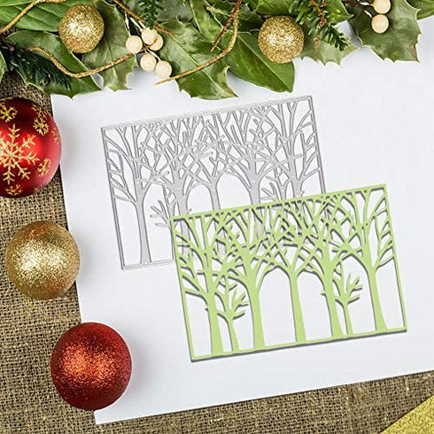 OOTSR Tree Metal Cutting Die Cuts, Cutting Dies for Card Making, Paper Cut Dies for DIY Scrapbooking Paper Stencil Embossing Card Template