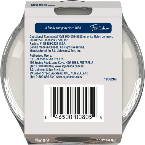 Glade Candle Sheer Vanilla Embrace, Fragrance Candle Infused With Essential Oils, Air Freshener Candle, 3-Wick Candle, 6.8 Oz