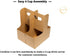 Gugas LLC Kraft Drink Carrier for Delivery (30 Count) - 2 Cup Holder Drink Carriers with Handle - in Bulk for Restaurants, Food Delivery, Uber Eats, Doordash, Postmates, Cafes, & Coffee Shops