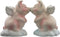 Pacific Trading Hog Heaven Pigs with Wings Ceramic Magnetic Salt and Pepper Shaker Set